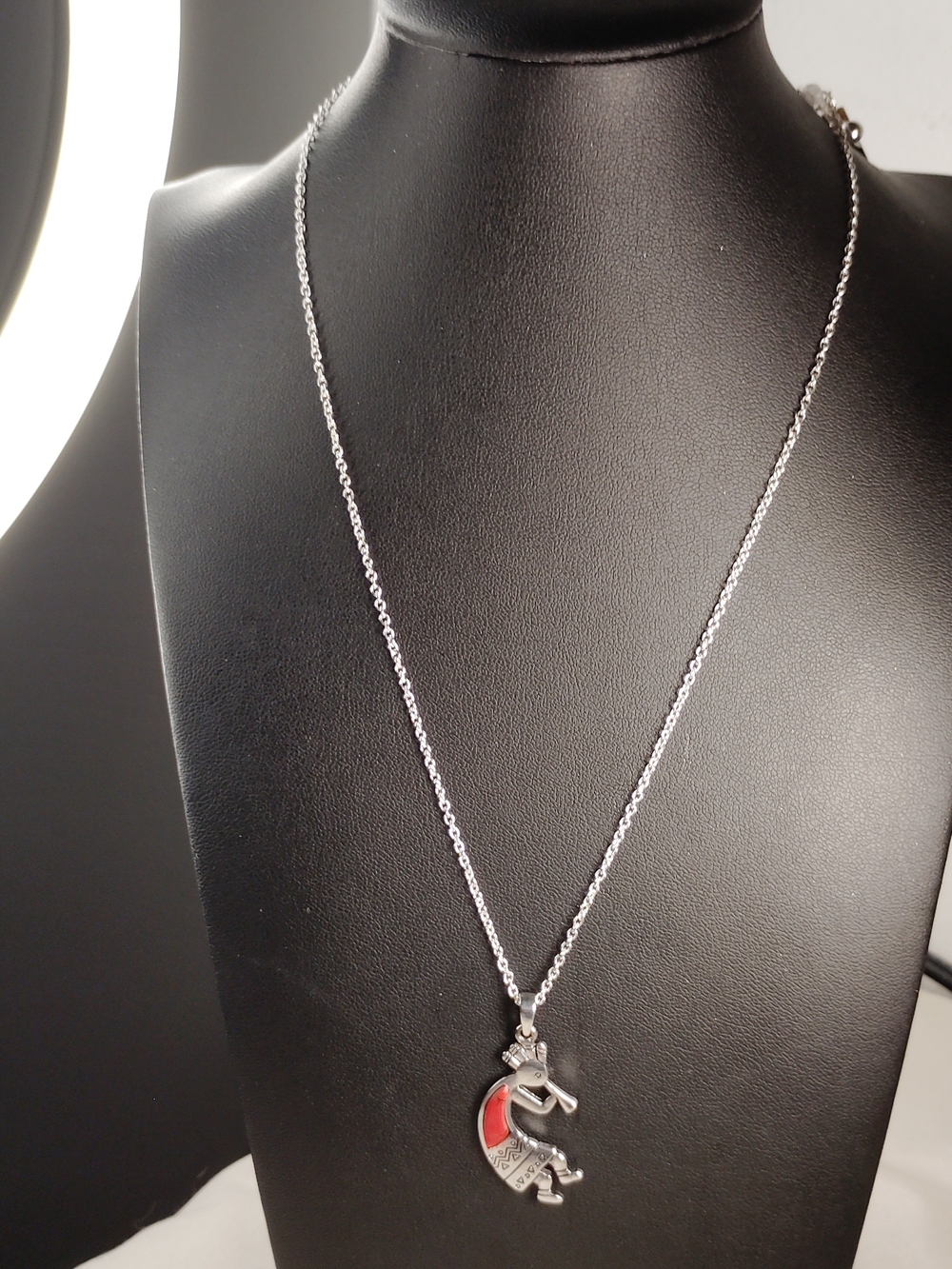 Carolyn Pollack Relios Kokopelli Pendant Necklace Southwestern Style